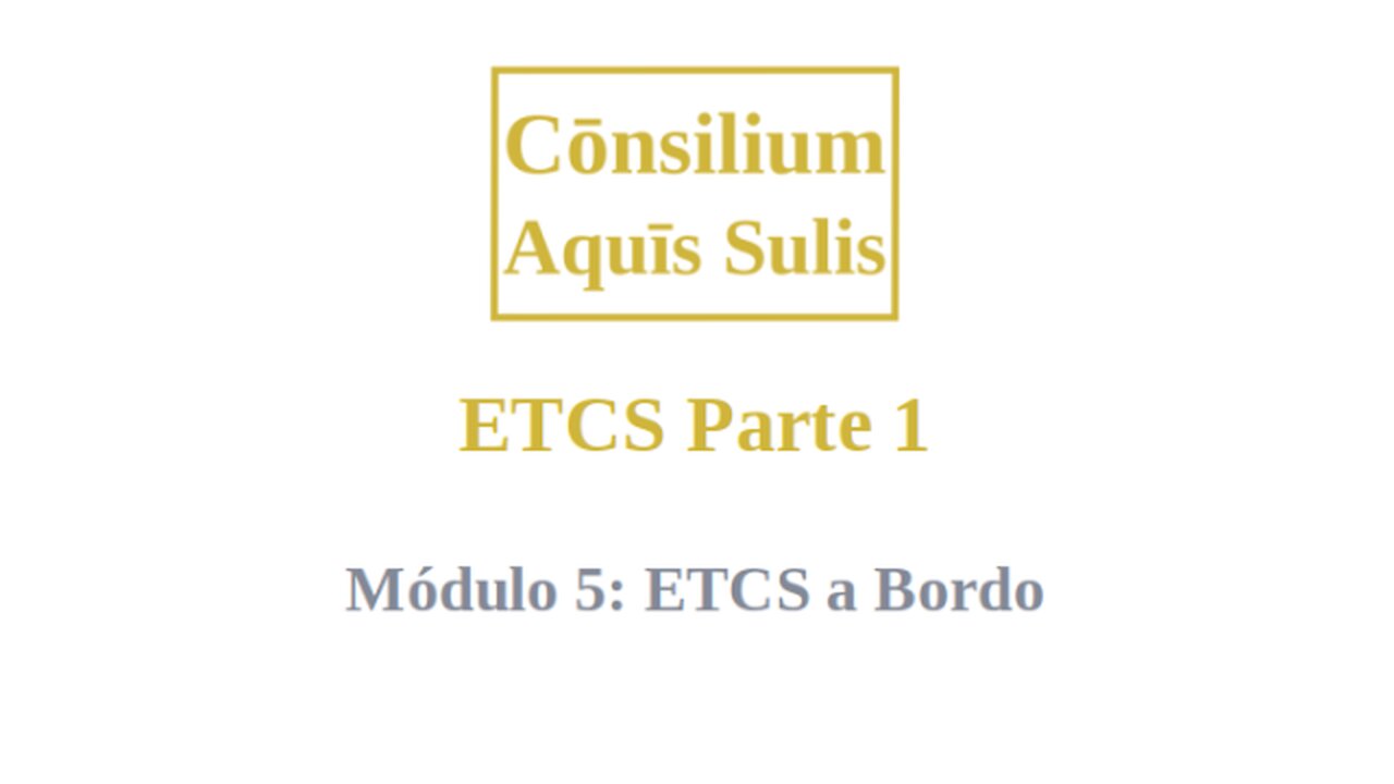 ETCS Part 1 Module 5 (Português)