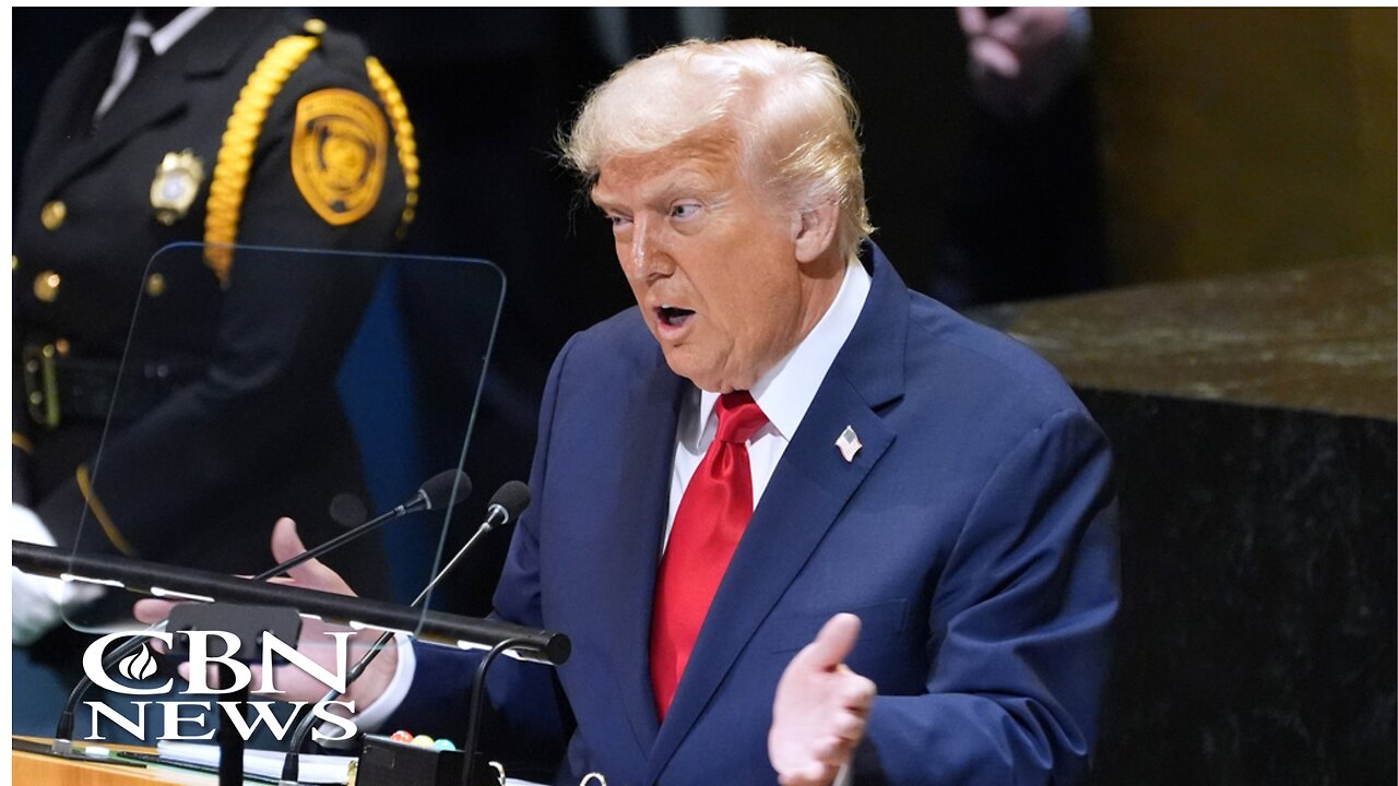 Trump Backs Israel at UN, Opposes A Palestinian State | CBN NewsWatch September