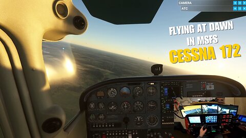 🌄 MSFS 2020 | Virtual Cessna 172 Sunrise Flight 🇭🇺 Balaton to Pápa • Clear Skies, Visual Landing ✈️✨