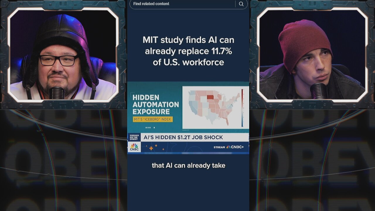 🤖MIT A.i. JOB Replacement - ICEBERG INDEX - 12% of Jobs can be Replaced Today🤖