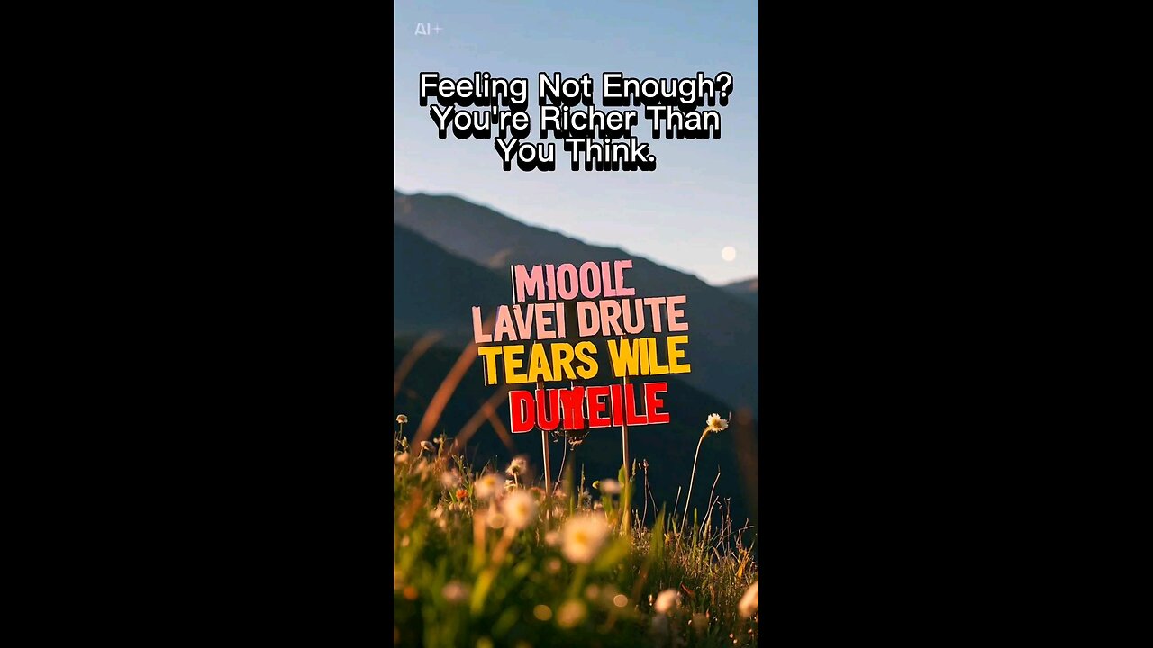 Feeling Not Enough? You're Richer Than You Think.