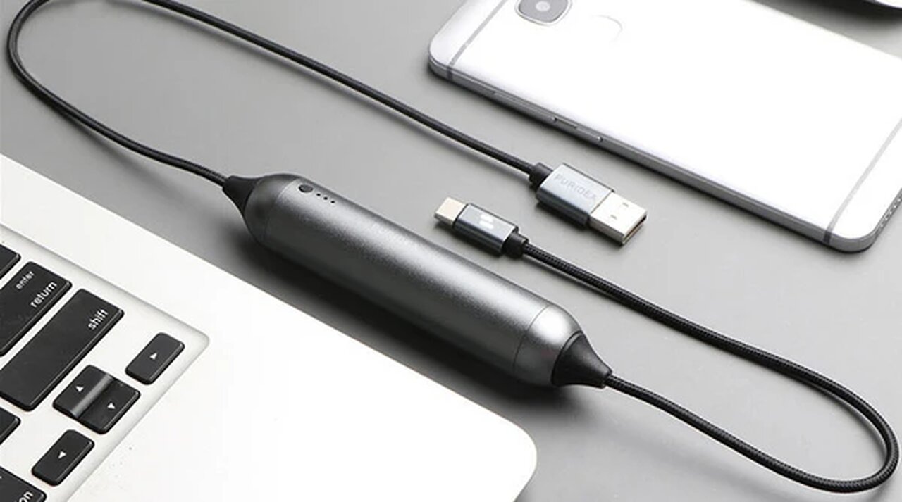 2-in-1 Power Bank with Built-in Charging Cable - Never Hunt around for a Cable