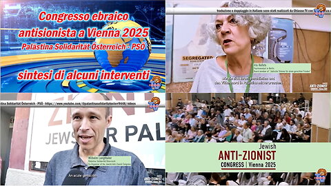 Primo Congresso Ebraico ANTI-SIONISTA - Vienna 2025