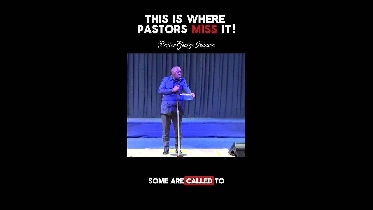 This is where pastors miss it!