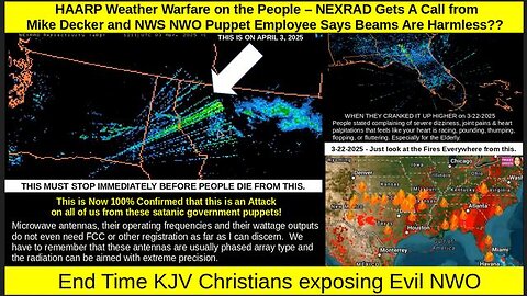 NEXRAD Gets A Call from Mike Decker and NWS NWO Puppet Employee Says Beams Are Harmless??