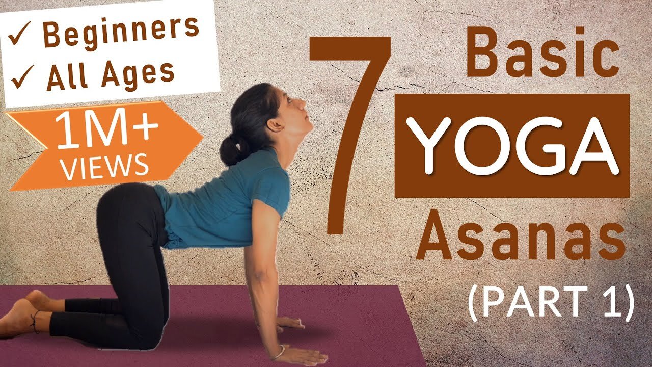 Simple Yoga Asanas for Great Health: Beginners & All Ages | Easy At-Home Yoga