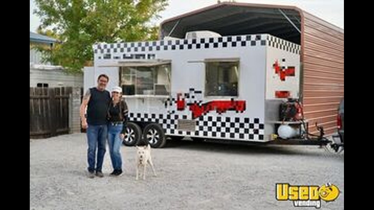 2018 8' x 18' Kitchen Food Concession Trailer with Pro-Fire System for Sale in California!