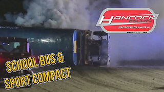 School Bus Races & Sport Compact Feature | Hancock County Speedway | 8-16-2022