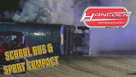 School Bus Races & Sport Compact Feature | Hancock County Speedway | 8-16-2022