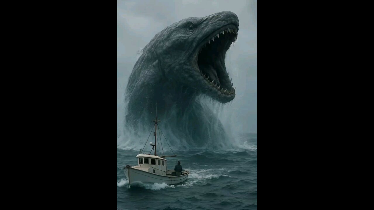 Sea Monster Attacks Boat