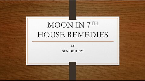 Moon in 7th house remedies