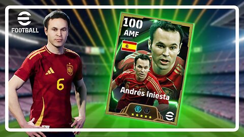 Andres Iniesta Epic Card Review, Build & Gameplay | eFootball | Player Review