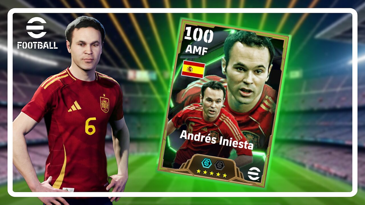 Andres Iniesta Epic Card Review, Build & Gameplay | eFootball | Player Review