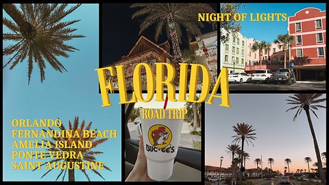 ROAD TRIP FROM ORLANDO TO ST. AUGUSTINE | Mayport Ferry Experience + Night of Lights