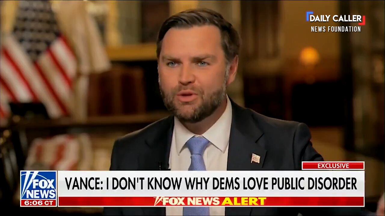 VP Vance: 'Democrats Seem to Love Public Disorder and Chaos'
