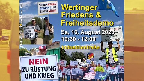 Friedens-Aktion in Wertingen
