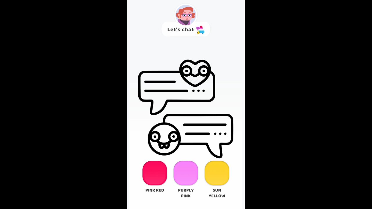 let's chat draw and colouring