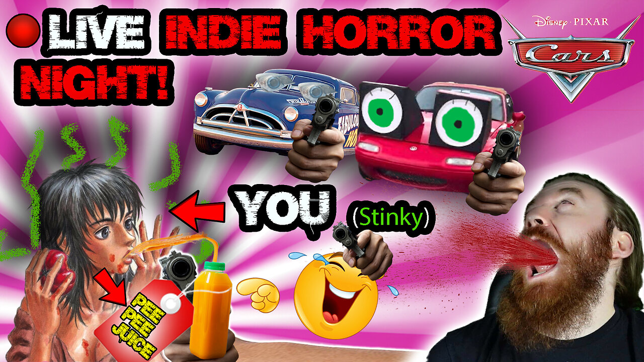 SCARY Indie DRIVING GAMES, but EVABODY IS STILL STINKY AND DRINKS PEEPEE! | LIVE INDIE HORROR NIGHT!