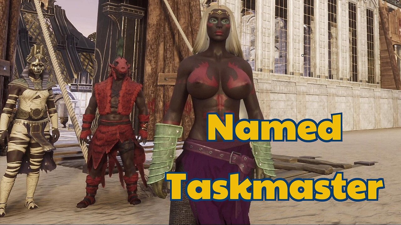 Conan Exiles Beginners guide named Taskmaster busty boobs breast expansion huge tits