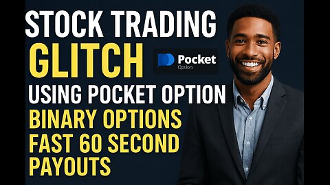 STOCK TRADING GLITCH Using Pocket Option Binary Options Fast 60 Second Payouts (No Complex Charts)