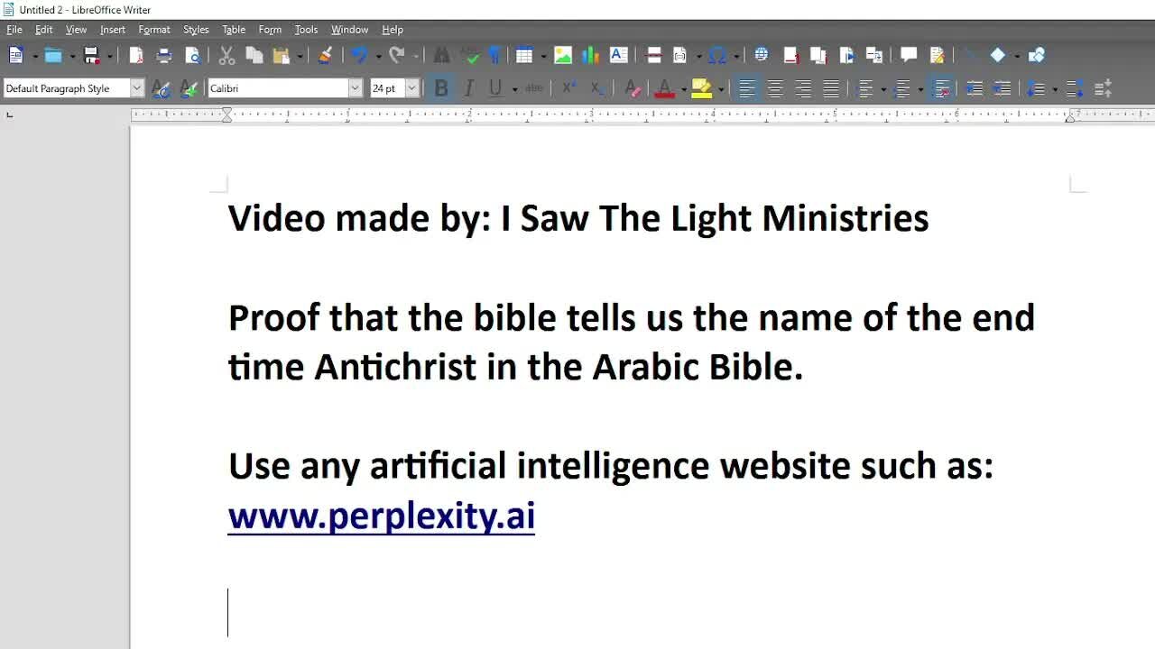 Shocking: Name of the End Time Antichrist/Mahdi Written in the Arabic Bible