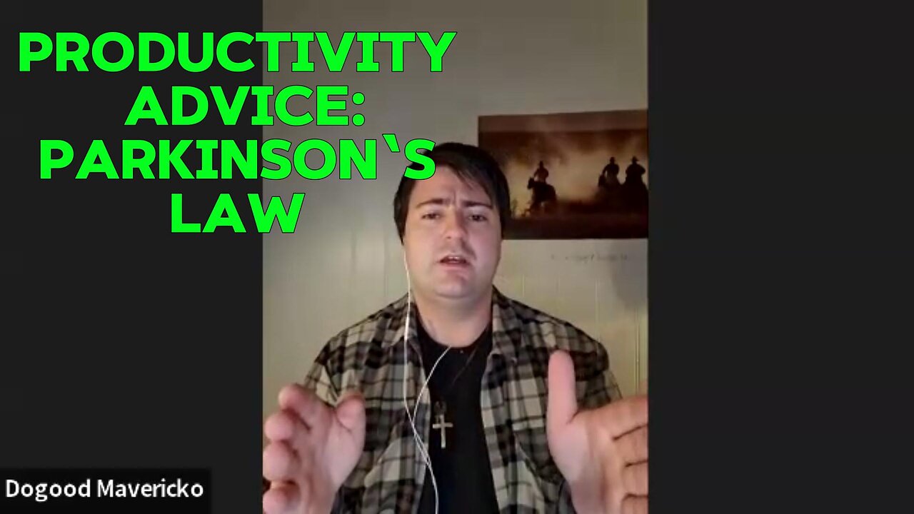 Productivity Tip: Parkinson's Law |EP #107