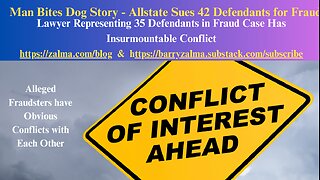 Man Bites Dog Story - Allstate Sues 42 Defendants for Fraud