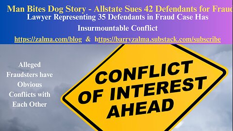 Man Bites Dog Story - Allstate Sues 42 Defendants for Fraud