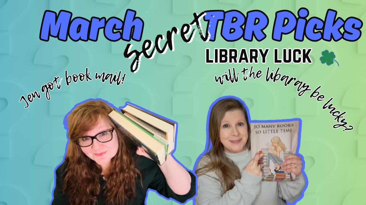 Library Luck + Jen Opens Book Mail In Our March Secret Reading Vlog 🍀💌🤞