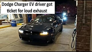 Dodge Charger EV driver got ticket for loud exhaust