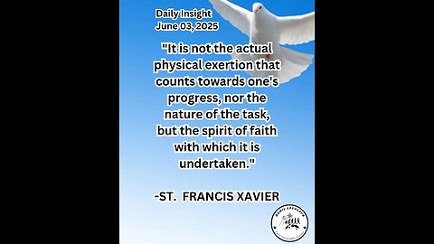 Daily Insight June 03, 2025 #faith #Saints #Insight