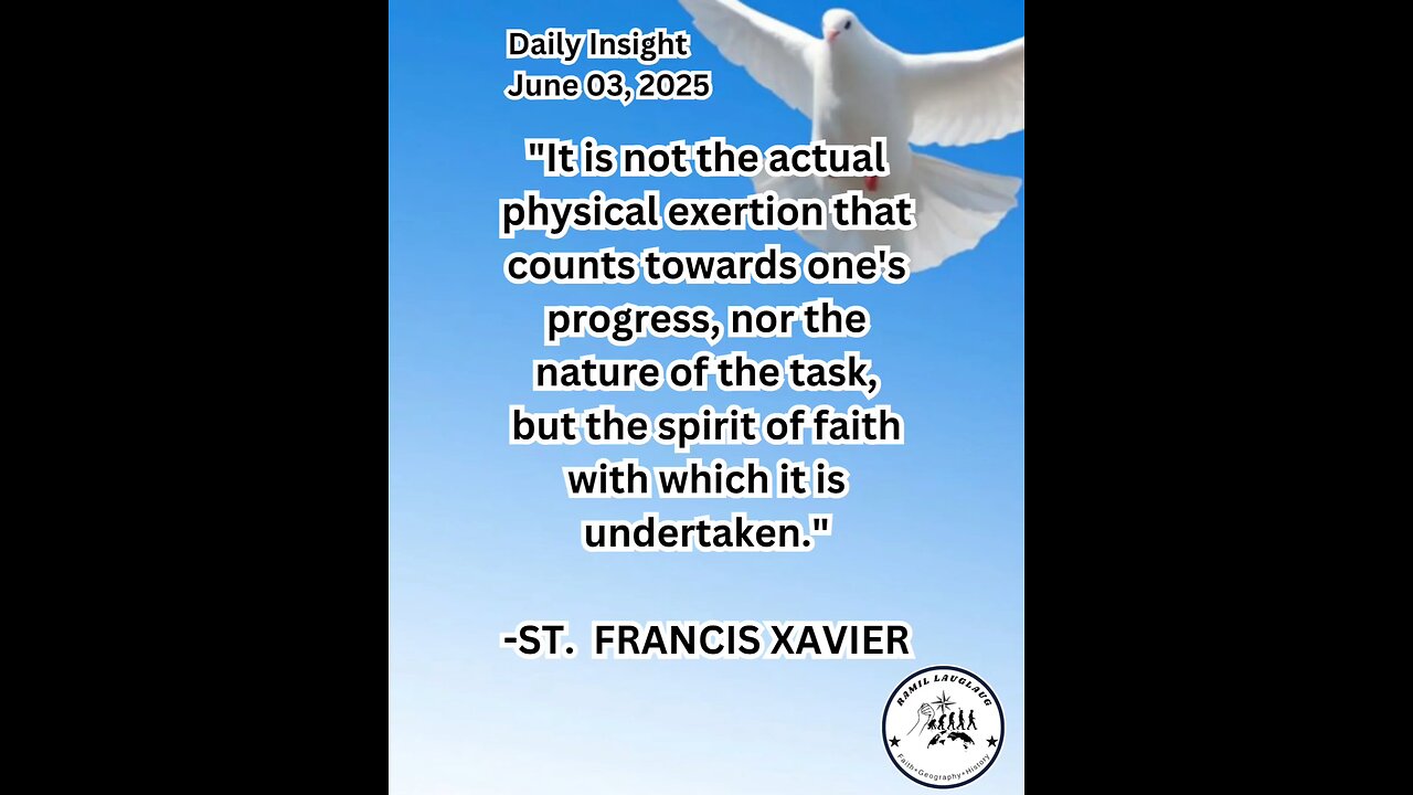 Daily Insight June 03, 2025 #faith #Saints #Insight