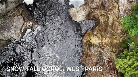Snow Fall Gorge , West Paris in 4K