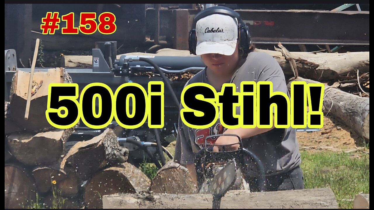 500j Stihl Chainsaw Vs. Nasty Hickory Wood‼️