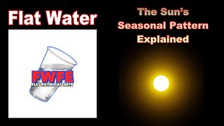 The Sun’s Seasonal Pattern Explained by Flat Water