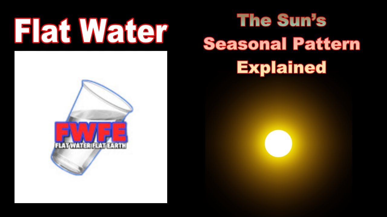 The Sun’s Seasonal Pattern Explained by Flat Water