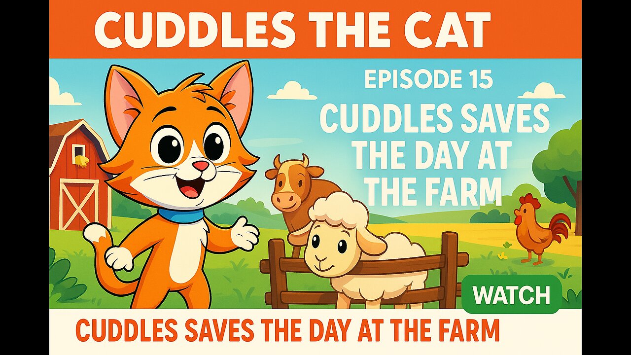 The Dailyyy Stories | Cuddles the Cat | Episode 15 | Cuddles Saves the Day at the Farm