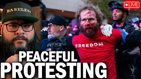 Antifa Attacks MAGA During Their Violent Peaceful Protest Against Turning Point USA In California