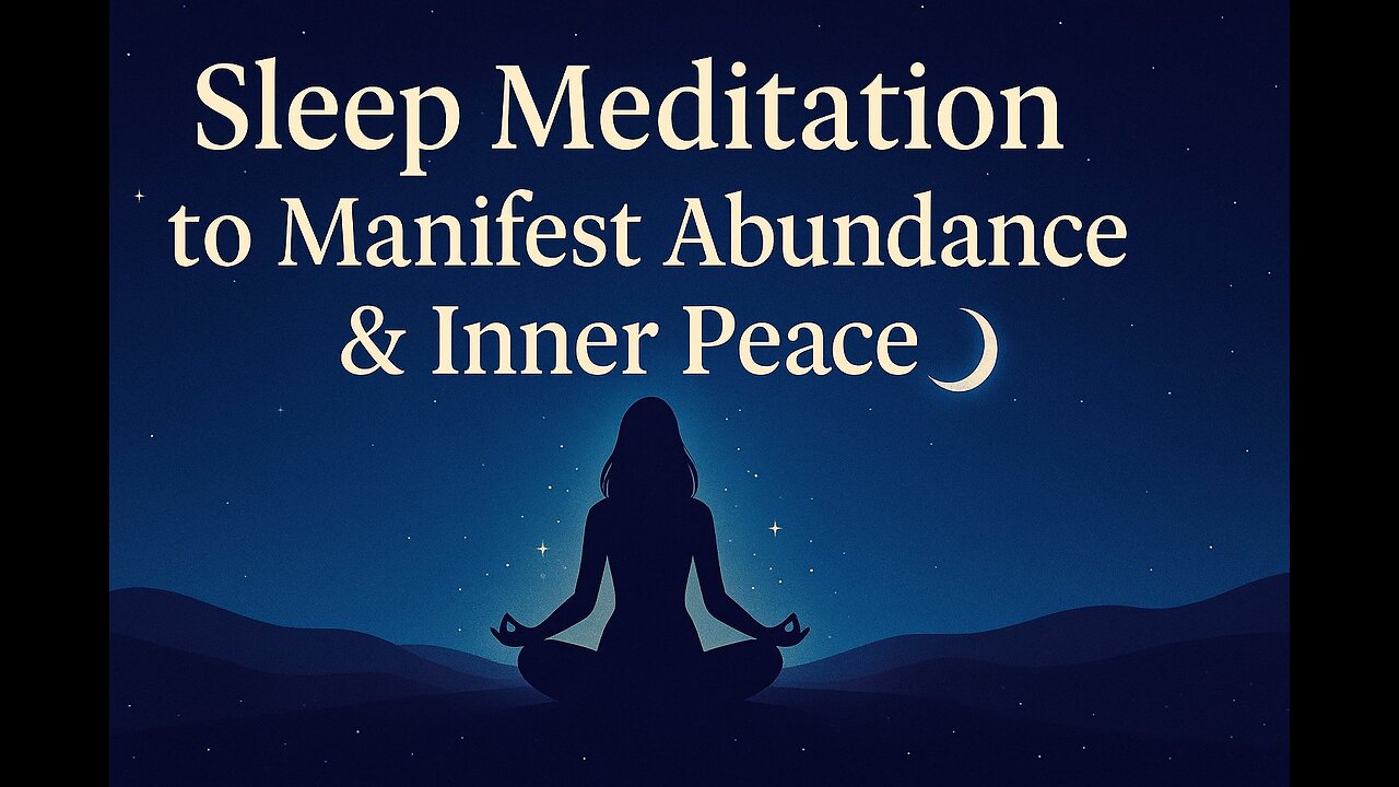 Struggling with Restless Nights? Sleep Meditation to Manifest Abundance & Peace #sleepmeditation