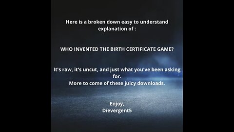 Who Invented the Birth Certificate Game?