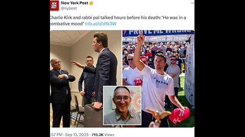 Israeli agent Rabbi Pesach Wolicki, who gave Charlie Kirk HASBARA COACHING just hours before his death