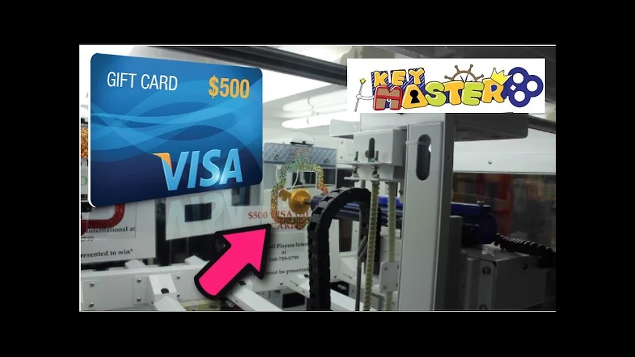 $500 GIFT CARD KEYMASTER ARCADE GAME WIN! (NO CLICK BAIT)
