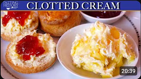 🍶 How to Make 17th Century Clotted Cream 🇬🇧 | Historical Recipe & Food History!