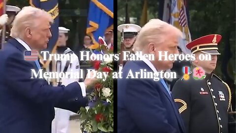 🇺🇸 Trump Honors Fallen Heroes on Memorial Day at Arlington 🎖️🌺