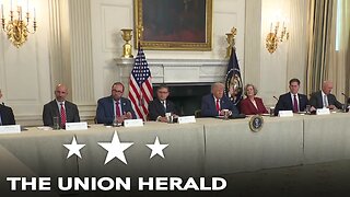 President Trump Holds a Invest America Roundtable