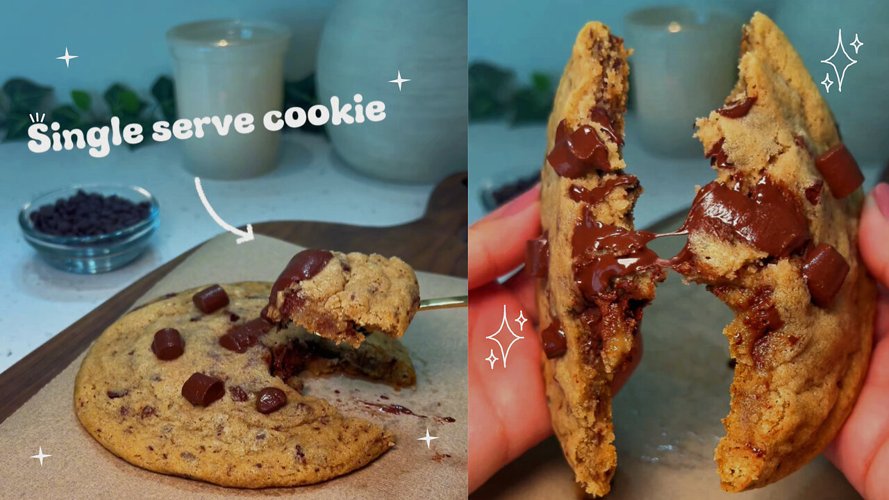 Single Serve Chocolate Chip Cookie Recipe (vegan)