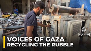 Palestinians in Gaza repurpose destroyed Israeli military vehicles to get fuel and water