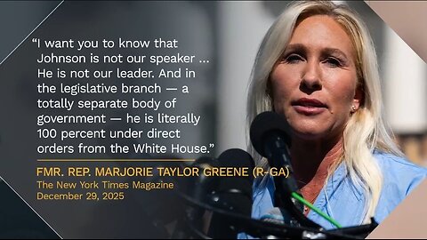 Speaker Johnson Hits Back At MTG: Comical!