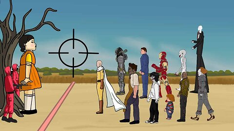 Squid Game vs Jason, Michael, Pennywise,Chucky,Leatherface, Predator,Jeff, iron man,Saitama, scp 096