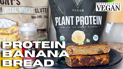 Vedge High Protein Banana Bread! 55g Vegan Protein Per Serving!! 